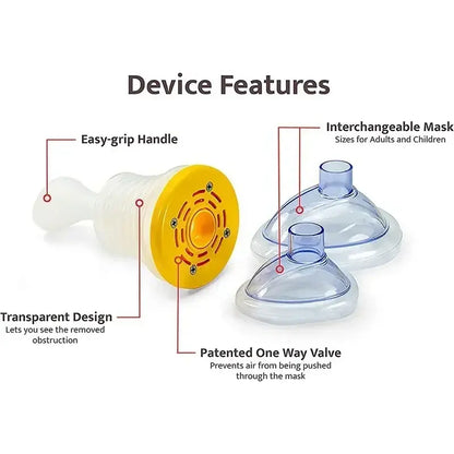 Family Emergency First Aid Kit with Anti-Choking Device